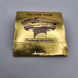 Vintage Matchbook Unstruck Sky Dome Lounge Penthouse Pentagon City Quality Inn A